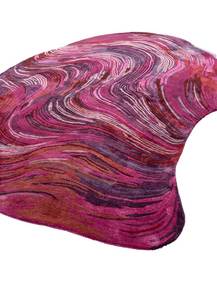 Jaipur <b>Rugs</b> TRA-15172 Hand Tufted Wool <b>Rug</b> Modern Low Pile Abstract Dark Purple/Burnished <b>Lilac</b> Irregular Stain Resistant Thin - Product Image 3