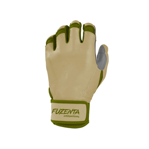 Gant de frappeur de baseball en cuir personnalisable, respirant, à prise facile, à doigts fendus, avec fermeture auto-agrippante, toutes saisons - Product Image 4