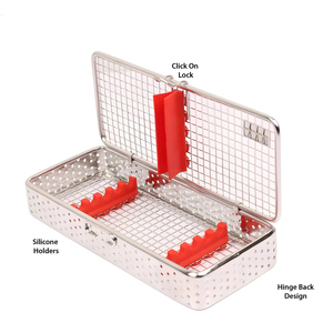 PISSCO Micro Wire Mesh Sterilization Box Surgical <b>Instrument</b> Sterilization Box Wire Mesh Sterilization Tray Stainless Steel - Product Image 2
