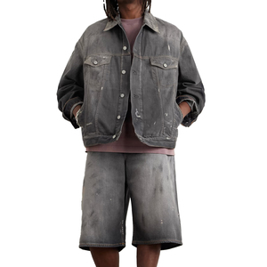 Nouvelle conception, shorts en jean pour homme sur mesure, fabrication OEM, haute qualité, 100% coton, séchage rapide, couleurs et logo personnalisés pour l'été - Product Image 1