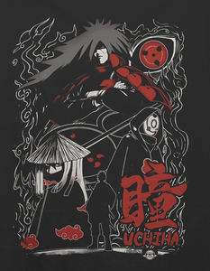 T-shirt ample respirant pour homme style anime <span class=keywords><strong>Madara</strong></span> Uchiha, col en V tricoté, couleur unie, polyester/coton, haute qualité - Product Image 3