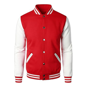 Chaqueta Varsity Personalizada con Logotipo Bordado, Chaqueta de Béisbol de Cuero y Lana de Alta Calidad - Product Image 1