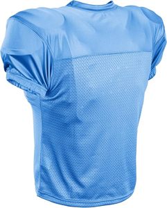 Maillot de football bleu clair en mesh à col en V, manches courtes, polyester, vêtements de sport durables, unisexe-adulte, maillot d'entraînement de football pour la pré-saison - Product Image 2