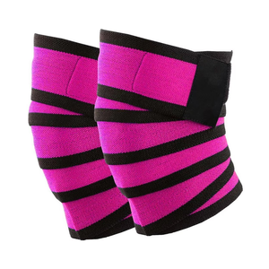 Protector de Codo Unisex de Neopreno con Rayas Rosas, Soporte Deportivo Transpirable, Ajustable y Compresivo, Accesorio para Gimnasio y Levantamiento de Pesas - Product Image 1