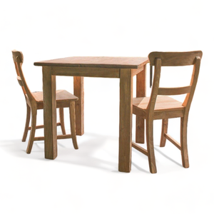 Industrial Design Teak Wood Natural Finish <b>Table</b> and Chair Set Furniture With Modern Style for Home Furniture Decoration - Product Image 1
