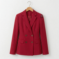 Blazer de luxe élégant pour femme à manches longues, avec logo personnalisé Delta Sigma, inspiré des insignes maçonniques du patrimoine grec