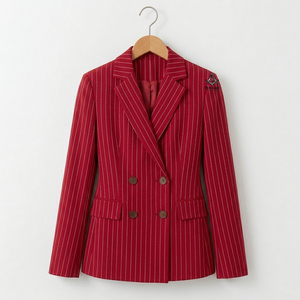 Blazer de luxe élégant pour femme à manches longues, avec logo personnalisé Delta Sigma, inspiré des insignes maçonniques du patrimoine grec - Product Image 2