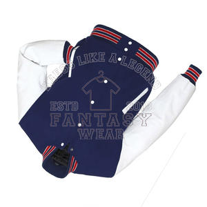 แจ็คเก็ตวาร์ซิตี้แบบเรียบง่าย แจ็คเก็ตวาร์ซิตี้อเมริกันฟุตบอลสำหรับผู้ชาย – แจ็คเก็ตวาร์ซิตี้ผ้าวูล/โพลีเอสเตอร์แบบพื้นฐานสไตล์อเมริกันฟุตบอล - Product Image 6