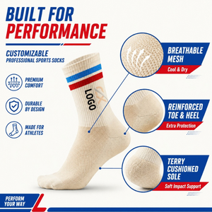 Calcetines Deportivos Coolmax Personalizados, Transpirables y Acolchados para Correr, Ciclismo y Gimnasio - Product Image 4