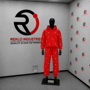 Conjunto Deportivo Personalizado con Estampado de Estrella Roja para Hombre, Sudadera con Capucha y Pantalones Jogger, Ropa Deportiva Casual, Venta al Por Mayor - Product Image 3