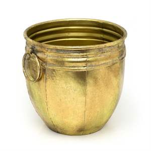 Pot de fleurs en métal minimaliste contemporain pour la décoration intérieure scandinave et une présentation élégante des plantes - Product Image 4