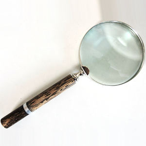 Lupas de aumento personalizadas en blanco y negro para leer libros y periódicos, decoración de lujo para el hogar, tiendas, marco de acero. - Product Image 3