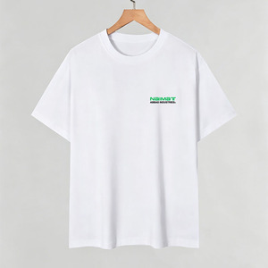 เสื้อยืดผู้ชายทรงหลวม ไหล่ตก สไตล์สตรีทแวร์ เสื้อผ้าฤดูร้อน เรียบง่าย สีพื้น - Product Image 2