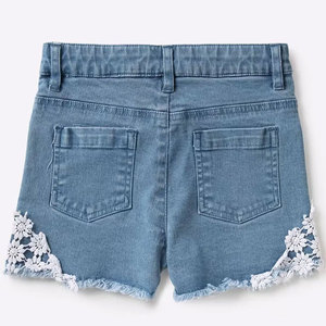 Pantalones Cortos Vaqueros Bordados de Última Tendencia para Mujer, Casuales, de Cintura Media, Tallas Grandes, con Botones, Transpirables, Precio Asequible al por Mayor - Product Image 5