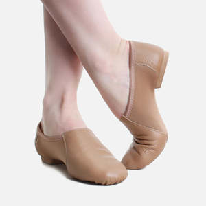 Zapatos de Baile de Jazz Transpirables con Suela Suave, Color Loro, Calzado Deportivo de Práctica, Zapatos de Baile de Cuero Vacuno Genuino - Product Image 2