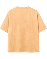 T-shirt personnalisé beige avec motif anime samouraï pour homme, en coton, coupe oversize, streetwear, imprimé, décontracté, été, avec logo personnalisé, fabricant OEM