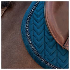 Tapis de selle d'équitation respirant, design personnalisé haut de gamme, tissu polyester, style western, prix raisonnable. - Product Image 2