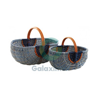 Cestas de Pasto Marino con Asas, Cestas de Regalo Económicas para Picnic, Color y Tamaño Personalizados al por Mayor, Decoración del Hogar, Hecho en Vietnam