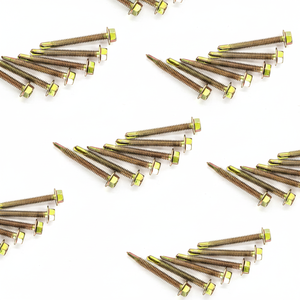 PDC Class 8 Carbon Steel Hex Head Self-Drilling <b>Screw</b> Standard Thread <b>Galvanized</b> Zinc & Phosphate Coating Inch Measurement - Product Image 1