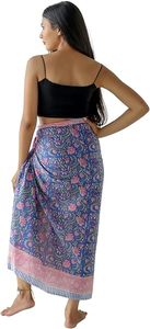 Women Resort Wear Sheer Chiffon <b>Sarong</b> <b>Wrap</b> Bikini Beach Cover Up - Product Image 3