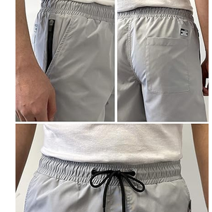 Shorts de sport décontractés pour hommes, été, haute qualité, 100% polyester, solides, séchage rapide, taille élastique, respirants, vente en gros - Product Image 6