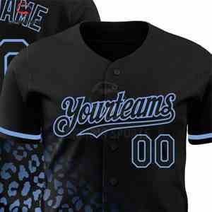 Maillot de baseball hip-hop à manches courtes personnalisé avec logo et nom pour hommes, respirant, imprimé par sublimation - Product Image 2