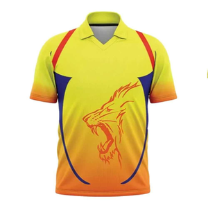 Custom Cricket Uniform Set Yellow Orange <b>Dragon</b> Print Polo <b>Shirt</b> Track Pants Breathable Quick Dry Team Kit - Product Image 4