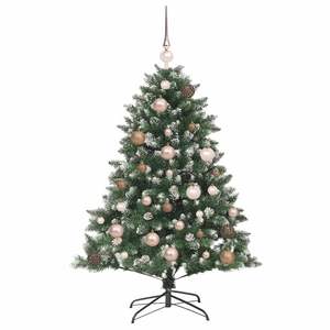 Albero di Natale Artificiale Verde 120 cm con 150 Luci LED Bianco Caldo, Controllo Manuale, Materiale Plastico - Product Image 6