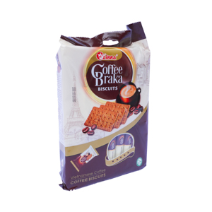 Biscuits croustillants au café vietnamien HALAL ISO BRAKA 210G boîte de Sachet au goût sucré emballage produit FMCG Vietnam délicieux amer - Product Image 3