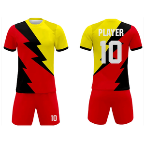 Service OEM, ensembles d'uniformes de football personnalisés avec logo pour hommes, 100% polyester, respirant, séchage rapide, prix bas - Product Image 5