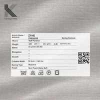 Tissu en Coton et Lin Uni Demi-Panama Écologique Ultra Doux 6.5oz Respirant Mélange Coton-Lin 55/45 Textile Tissé Été
