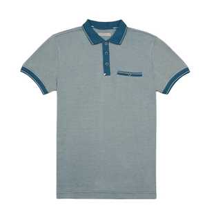 เสื้อโปโลผู้ชายสีพื้น ผ้าถักผสมสแปนเด็กซ์/โพลีเอสเตอร์ แขนสั้น ซิปปิด สีส้ม 180 กรัม ป้องกันแบคทีเรีย แห้งเร็ว - Product Image 3