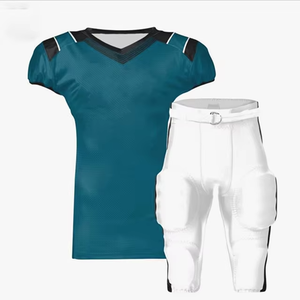 Custom Logo American Football Uniform Fitted Jersey <b>Pants</b> Set Sublimated Moisture Wicking 100% Polyester OEM - Product Image 6