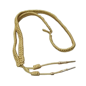 Aiguillette de Alambre Dorado y Plateado de Moda, Banda Personalizada con Dos Borlas, Cordón para Vestido Ceremonial 2026, Aiguilletes - Product Image 1