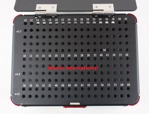 Estuche de Almacenamiento Manual para Instrumentos Quirúrgicos Ortopédicos de Aleación de Aluminio Bisons, para Tornillos Canulados de 4.5mm, Esterilización Manual - Product Image 3