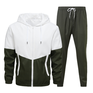 Personaliza tu Propia Marca: Conjunto Deportivo Casual de 2 Piezas para Hombre, 100% Algodón, Estampado Sólido, con Cierre de Cordón, para Invierno - Product Image 4