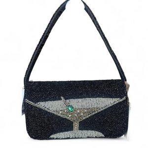 Bolso de mano bordado con cuentas de semillas a la moda para eventos especiales, glamuroso bolso de mano bordado con cuentas de semillas para fiestas. - Product Image 6