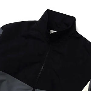 แจ็คเก็ตบอมเบอร์วินเทจแบบกันลม คอตั้ง ซิปหน้า ดีไซน์บล็อกสีตัดกัน สไตล์ลำลองสำหรับผู้ชาย - Product Image 5