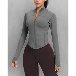 Cárdigan de Yoga Largo para Mujer, Frente Abierto, Manga Larga, Corte Holgado, Transpirable, Nailon y Spandex, Prenda Ligera para Combinar en Capas - Product Image 4