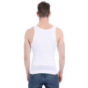 Débardeur de compression vintage pour homme, sans manches, respirant, correcteur de posture, soutien dorsal en X - Product Image 2