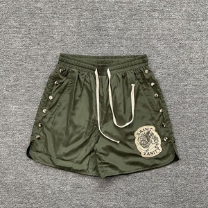 Saint Vanity Unisex Short Sleeve Hooded <b>Jacket</b> With Drawstring Shorts Set <b>Lightweight</b> Waterproof Casual Summer Outfit Embroidery - Product Image 5