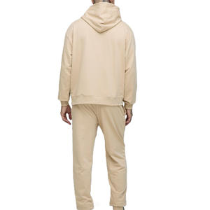 Sudadera con Capucha para Hombre, 350 GSM, Algodón y Felpa, Corte Holgado, Lisa, con Puños Acanalados, para Marcas de Ropa Urbana, Etiqueta Privada, OEM - Product Image 2