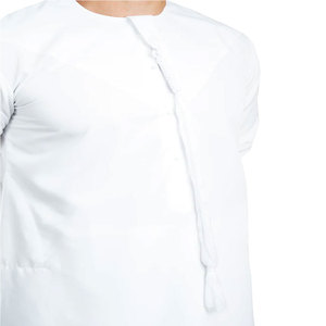 Wholesale 2026 Arabic <b>Men's</b> <b>Thobe</b> Jubba Thawb Plus Size Long Sleeve Polyester Muslim Embroidered Clothing For Boys - Product Image 4