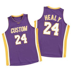 Camiseta de Baloncesto Unisex al por Mayor, Tejido de Malla, Logotipo Personalizado, Nombre del Equipo, Secado Rápido, Transpirable, 100% Poliéster, Cuello en V, Sin Mangas - Product Image 3