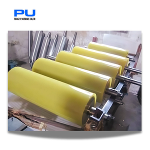 Aluminum <b>Mounted</b> Polyurethane Roller Wheel with Moulding Processing <b>Rubber</b> Rollers for Production Machines - Product Image 3