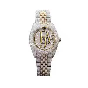Reloj de Pulsera Cuadrado de Lujo Briva, Acero Inoxidable, Esfera de Cristal Analógica, Bisel con Incrustaciones de Piedras Preciosas Brillantes, Elegante, Resistente al Agua 10 Bar, Cuarzo - Product Image 4