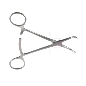 Instruments chirurgicaux orthopédiques allemands : Lot de 2 pinces de réduction osseuse 5,5'' plaquées or, manuelles, certifiées CE ISO, en promotion - Product Image 5