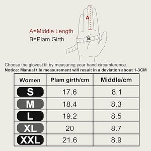 Leather <b>Gloves</b> Women Winter Full-Hand Touch Screen Warm Driving <b>Gloves</b> Lambskin Cashmere lined Red - Product Image 5