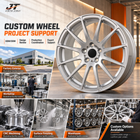 Jantes forgées multi-rayons en maille de 18 à 22 pouces, finition usinée argentée, 5x112 5x114.3 VIW-150 pour BMW Audi Mercedes-Benz