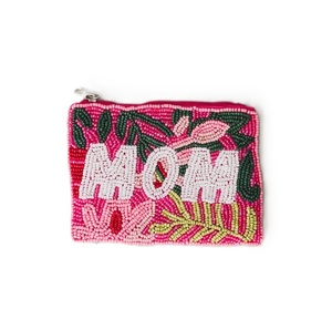 Pochette à monnaie en perles de rocaille tendance pour femmes et filles, broderie personnalisée en perles de rocaille avec fermeture éclair - Product Image 4